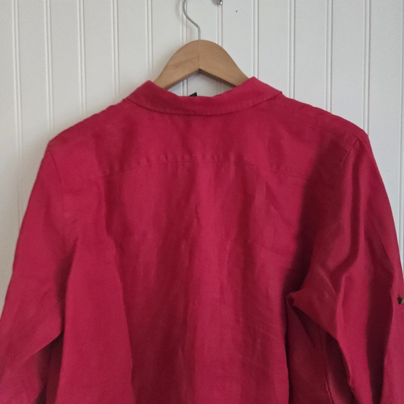 Ralph Lauren Red Linen Shirt - Picture 10 of 10